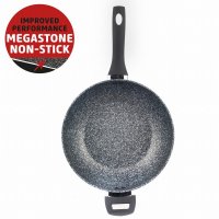 Salter Megastone 28cm Wok - Silver