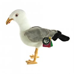 Soft Toy Herring Gull Bird by Living Nature (30cm) AN668