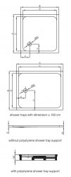 Bette Ultra 750 x 750 x 25mm Square Shower Tray