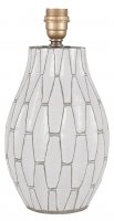 Pacific Lifestyle Gaudi White Stoneware Geometric Table Lamp