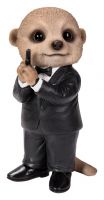 Vivid Arts Secret Agent II Baby Meerkat Ornament Gift - Indoor Outdoor - Fun