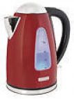 Lloytron 1.7 Litre Rapid Boil Cordless Kettle - Red Steel E1506