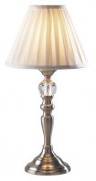 Dar Beau Touch Table Lamp Satin Chrome with Bea122 Shade