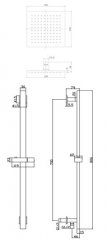 Marflow Vossen 3 Outlet Concealed Thermostatic Shower Valve (VOS7750K8)