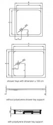 Bette Ultra 1100 x 1000 x 35mm Rectangular Shower Tray