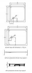 Bette Ultra 1100 x 700 x 35mm Rectangular Shower Tray