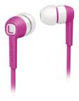 Phillips SHE7050 Lightweight Deep Bass Sound In Ear Mp3 Headphones In Pink - New