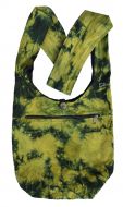 Tie dye beach bag - long handle - green