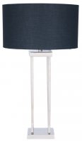 Pacific Lifestyle Langston Nickel Metal Column Table Lamp