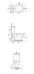 RAK Washington Close Coupled Full Access Open Back WC