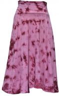 Tie dye - midi skirt - pink