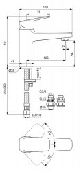 Ideal Standard Ceraplan Single Lever Bath Filler