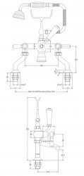 BC Designs Victrion Lever Deck Mounted Bath Shower Mixer