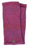 Fleece lined - Wristwarmers - heather mix -  pink