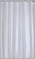 Aqualona PEVA Shower Curtain 180cm x 180cm White Fizz