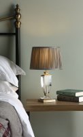 Laura Ashley Carson Small Table Lamp Antique Brass & Crystal Base Only
