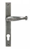 Pewter Cottage Slimline Lever Espag. Lock Set