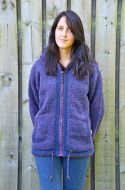 double border - hooded jacket - Heather Blue