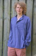 Light weight - Striped Cotton Shirt - Purples