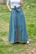 ***SALE*** - Denim style - Gheri Insert - Maxi Skirt - blue