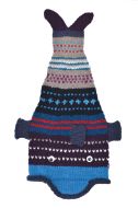 Pure Wool Hand knit - short tailed fish - Patterned 4