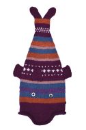 Pure Wool Hand knit - short tailed fish - Patterned 6