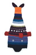 Pure Wool Hand knit - short tailed fish - Patterned 9