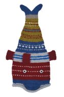 Pure Wool Hand knit - short tailed fish - Patterned 10
