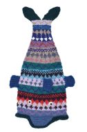 Pure Wool Hand knit - short tailed fish - Patterned 12