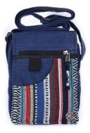 Small bag - cotton gheri fabric - blue