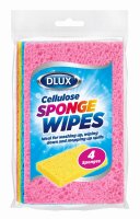 4pc Cellulose Sponge Wipes