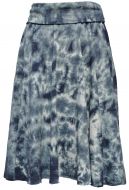 Tie dye - midi skirt - ink blues