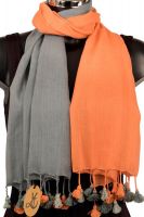 Cotton Pom Pom Scarf