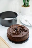 Luxe Kitchen 16cm Round Loose Base Deep Cake Pan