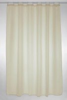 plain polyester shower curtain 180x200cm - cream