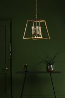 Academy 4 Light Lantern Natural Brass