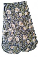 William Morris Charcoal Pimpernel Double Oven Gloves