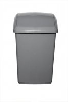 Whitefurze 50L Swing Bin Silver