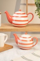 Siip Wide Horizontal Stripe 2 Cup Teapot Red