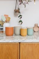 KitchenCraft Idilica Storage Canister 1lt - Putty