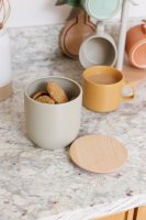 KitchenCraft Idilica Storage Canister 1lt - Putty