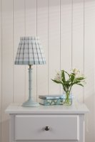 Laura Ashley Farnworth Table Lamp Matt Green with Shade