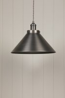 Laura Ashley Rufus Pendant Industrial Nickel