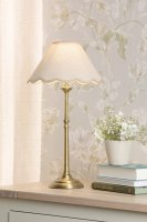 Laura Ashley Cordwell Table Lamp Matt Antique Brass with Shade