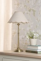 Laura Ashley Cordwell Table Lamp Matt Antique Brass with Shade