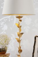 Laura Ashley Halton Table Lamp Distressed Gold Leaf with Shade