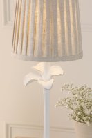 Laura Ashley Eleni Table Lamp Matt White with Shade