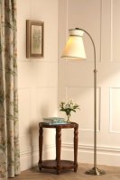 Laura Ashley Dearham Floor Lamp Antique Brass with Shade