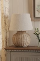 Laura Ashley Fernhill Table Lamp Matt Cream with Shade