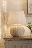 Laura Ashley Fernhill Table Lamp Matt Cream with Shade